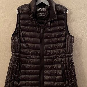Michael Kors Black Quilted Puffer Vest